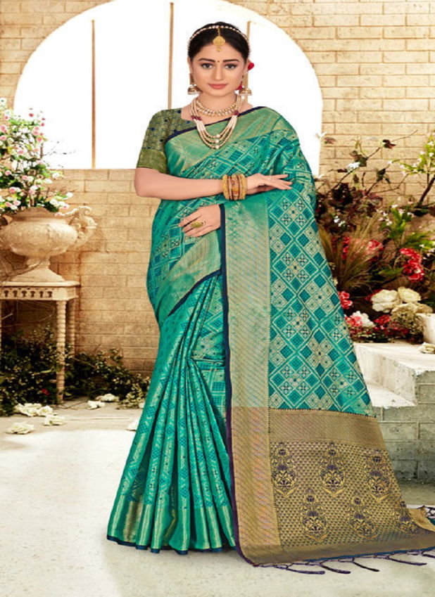 Riwazo Patni Heavy Patola Silk Wholesale Wedding Wear Sarees
